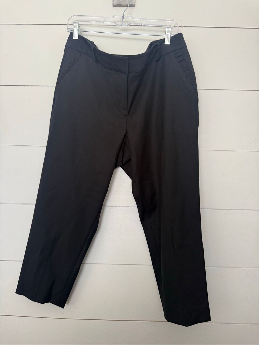 Talbots Women’s 16P Black Chino Pants Ankle Cropped Office Core Career